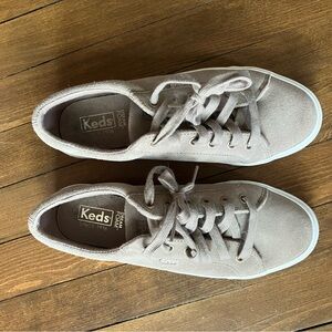 Keds Taupe Suede Tennis Shoes size 8